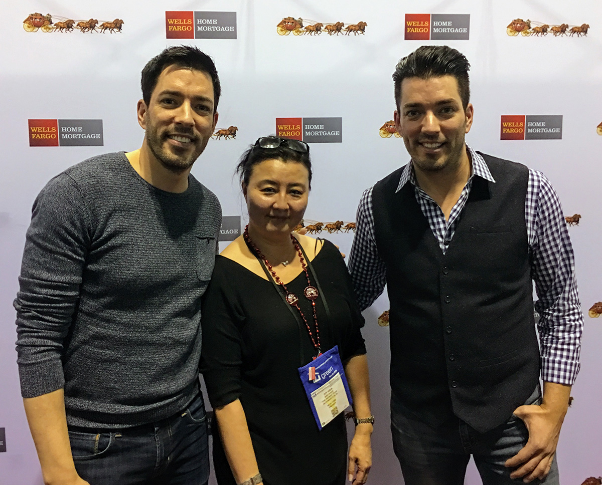 Ivy Hsia with the Property Brothers!